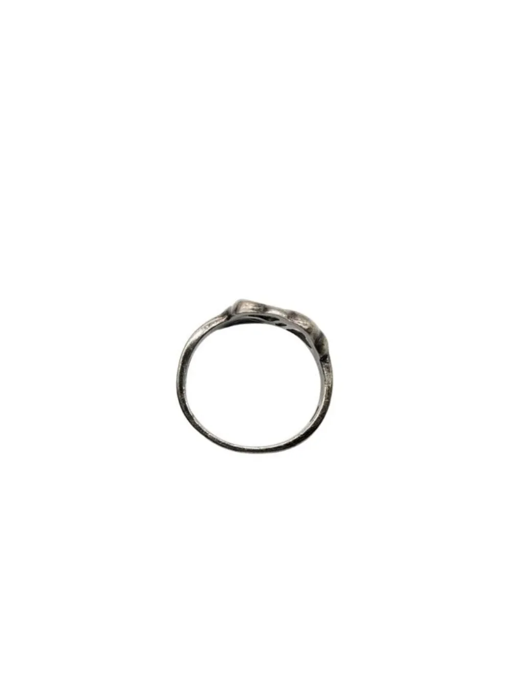Tiffany & Co Ring Triple Open Heart Silver